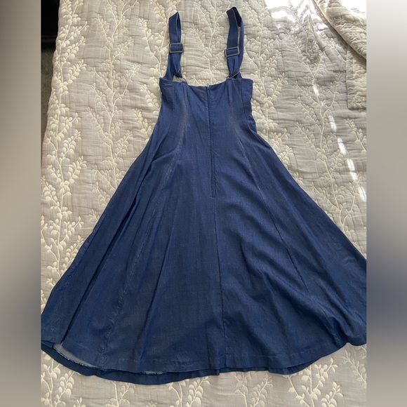 Unique Vintage 1950s Suspender Swing Skirt - Picture 2 of 12